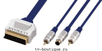  SCART - SVHS+2RCA 3.0 Luxmann (406-104-*) Gold