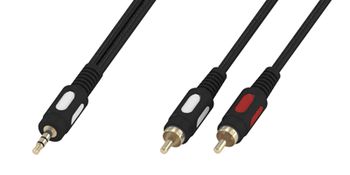  3.5St.plug - 2 RCA 5.0 Luxmann/Golinss Gold